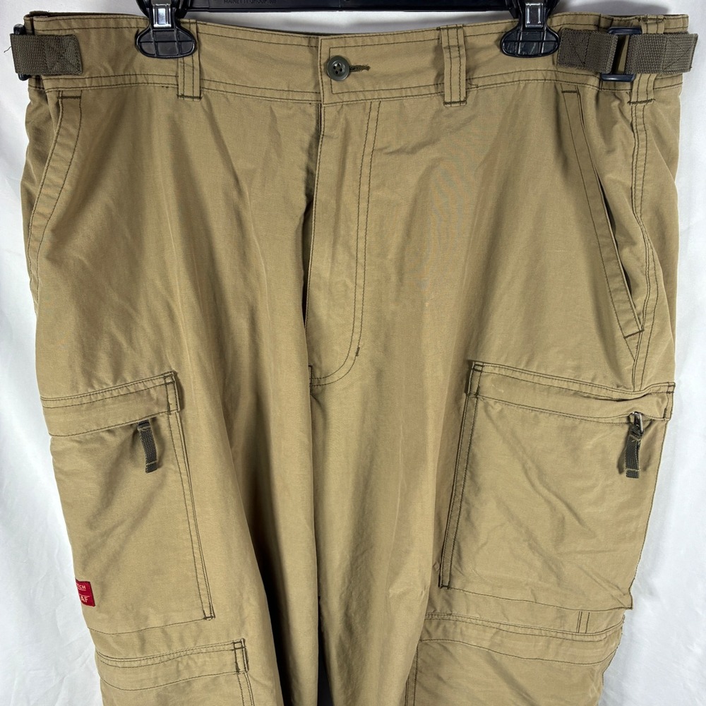 Vintage Abercrombie Fitch Cargo Pants Mens XL (38x31) T-2083 Paratrooper Y2K - Picture 10 of 16